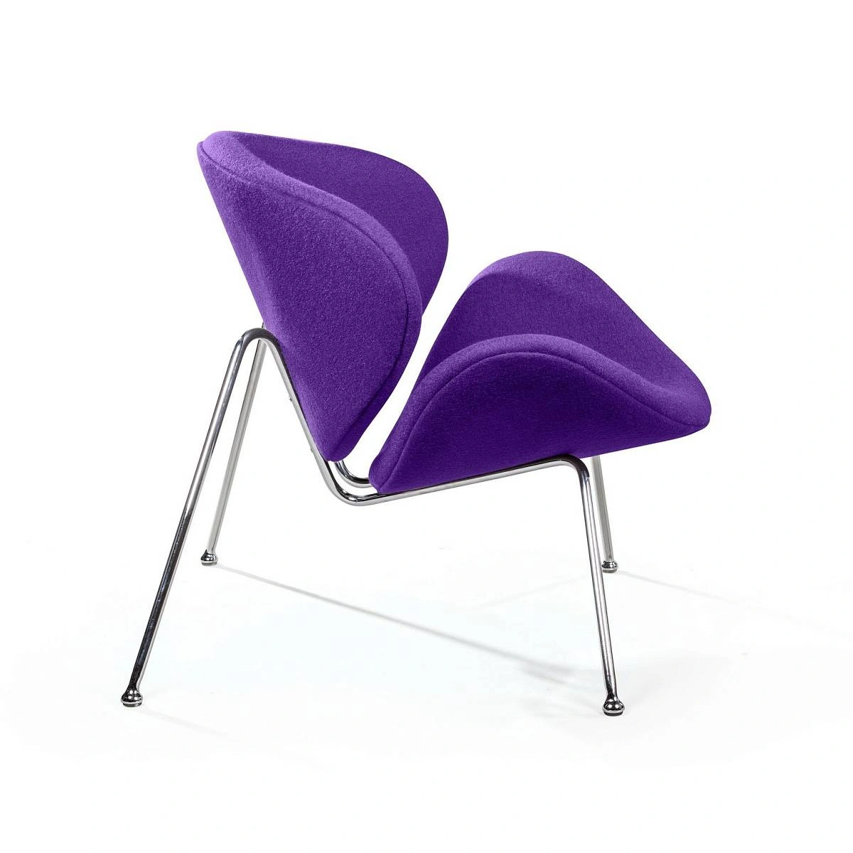 Лаунж кресло Slice, шерсть фиолетовый изображение Лаунж кресло Slice, шерсть фиолетовый фото