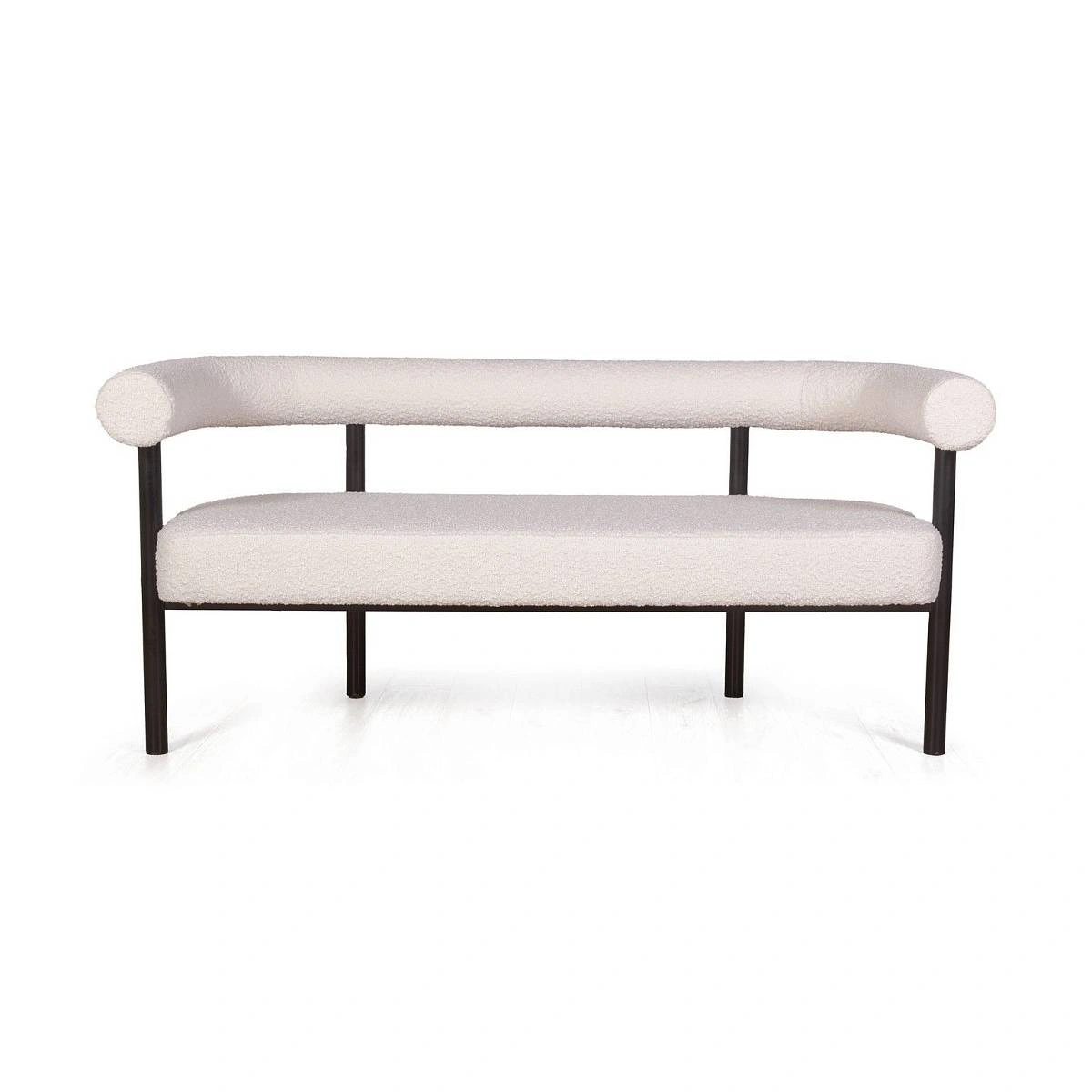 Диван Biggi, букле Turin ivory / опоры черные изображение Диван Biggi, букле Turin ivory / опоры черные фото