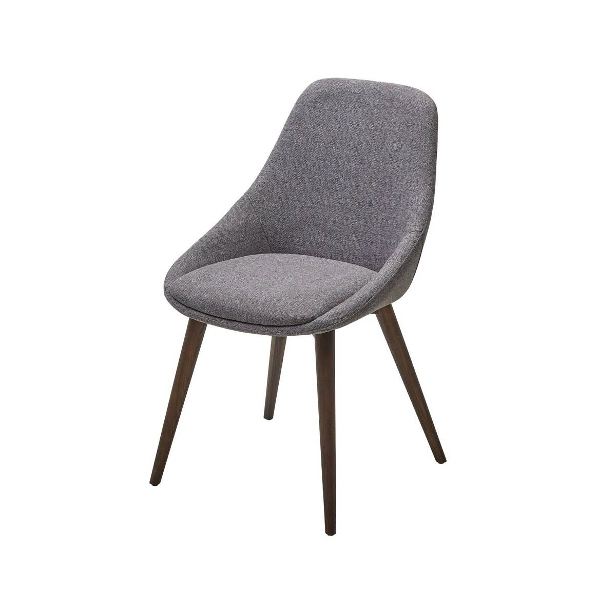 Стул Donatello рогожка серый, опоры орех изображение Стул Donatello рогожка серый, опоры орех фото