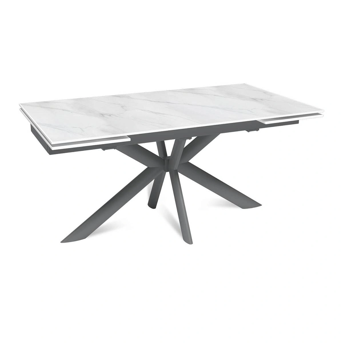 Стол раскладной Strong (160+40+40), керамика матовая Snow Mountain изображение Стол раскладной Strong (160+40+40), керамика матовая Snow Mountain фото