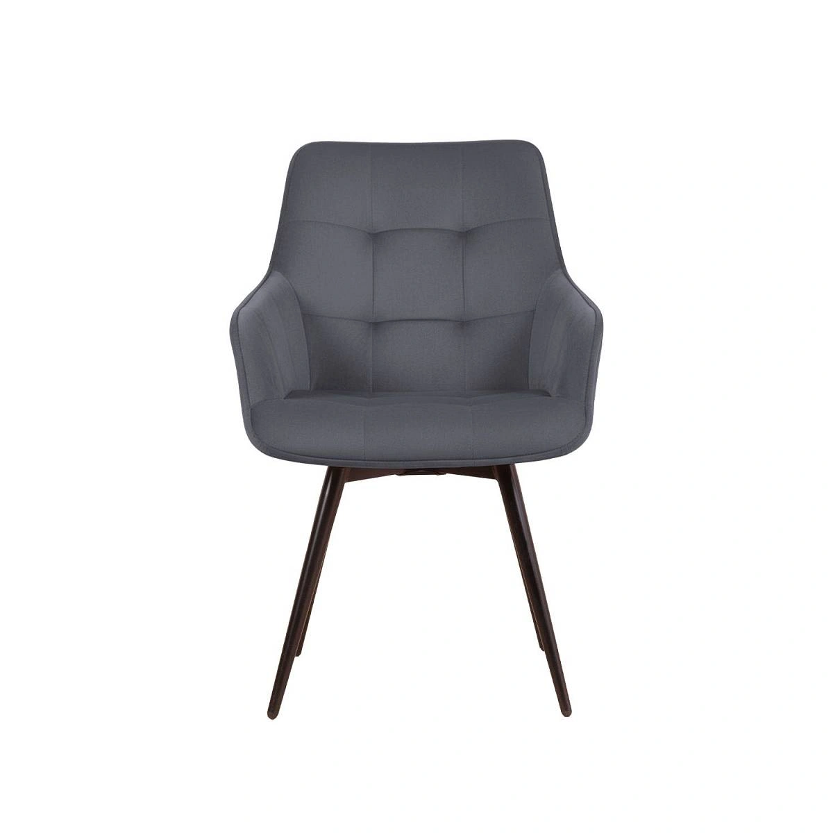 Стул Capri поворотный 360 градусов комплект (4 шт), бархат серый 27 / опора конус фото