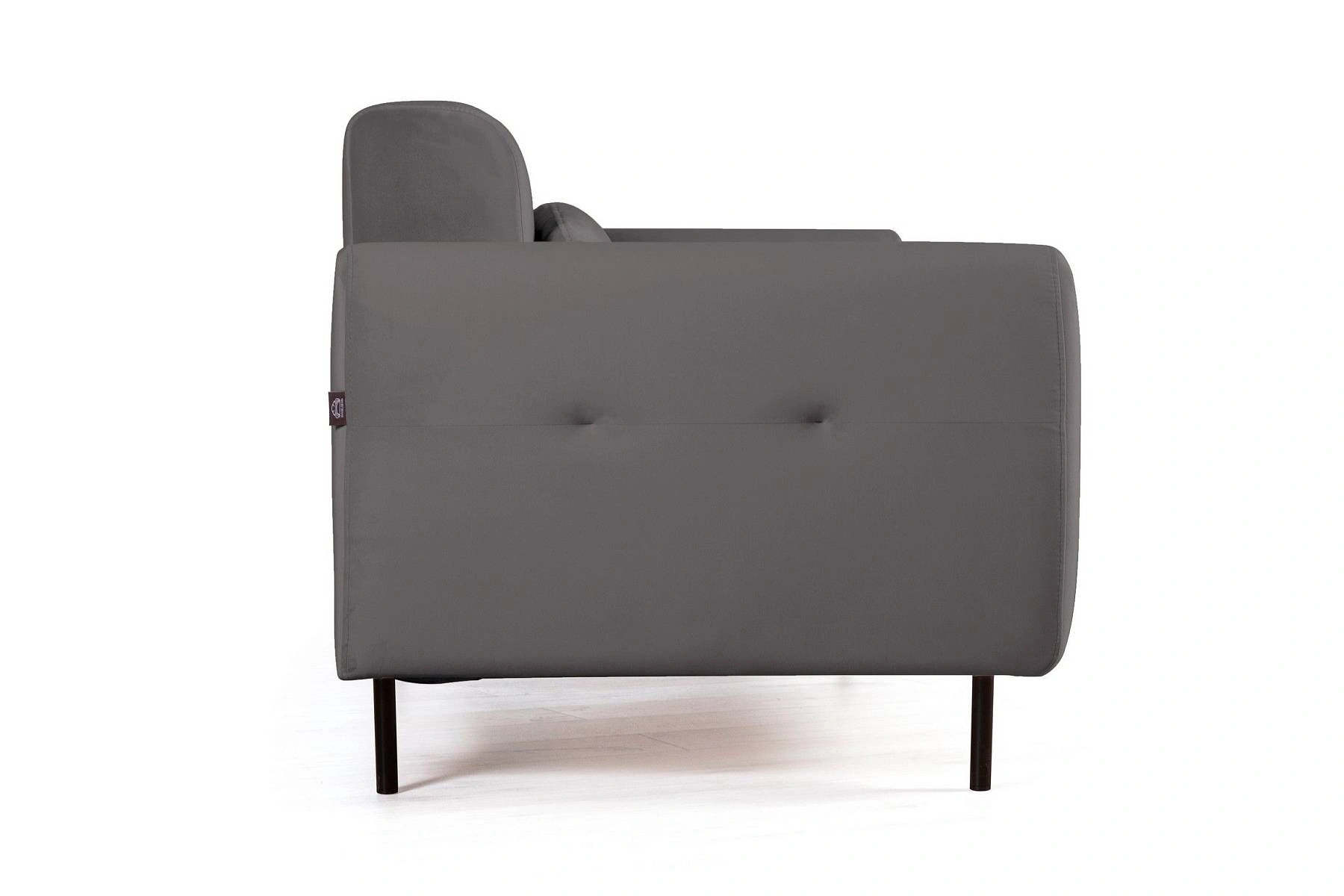 Siena диван-кровать прямой с подлокотниками, бархат серый 27 изображение Siena диван-кровать прямой с подлокотниками, бархат серый 27 фото