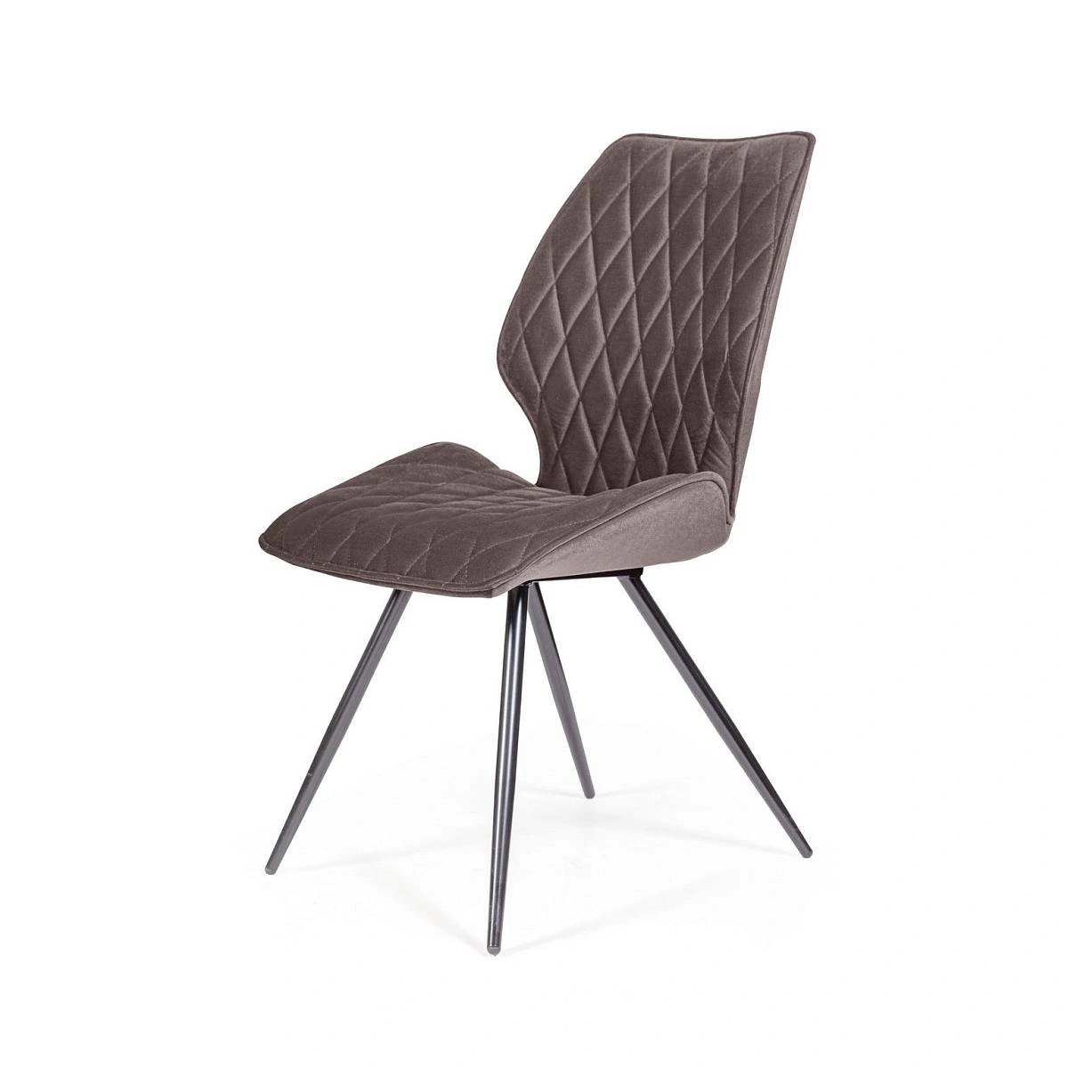 Стул Flash ромб, бархат антрацит 14 изображение Стул Flash ромб, бархат антрацит 14 фото