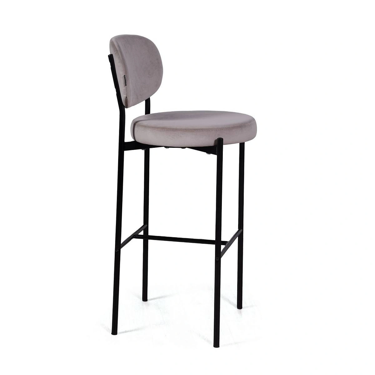 Стул барный Mason, бархат светло-серый 26 изображение Стул барный Mason, бархат светло-серый 26 фото