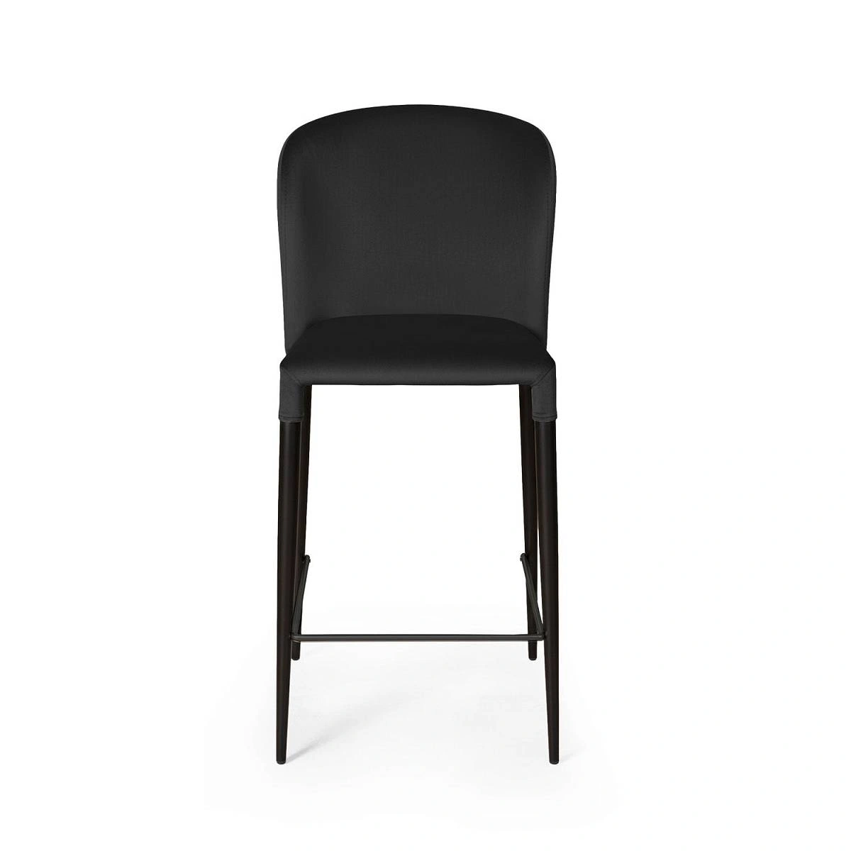 Стул полубарный Albert, бархат антрацит 14/опора конус фото