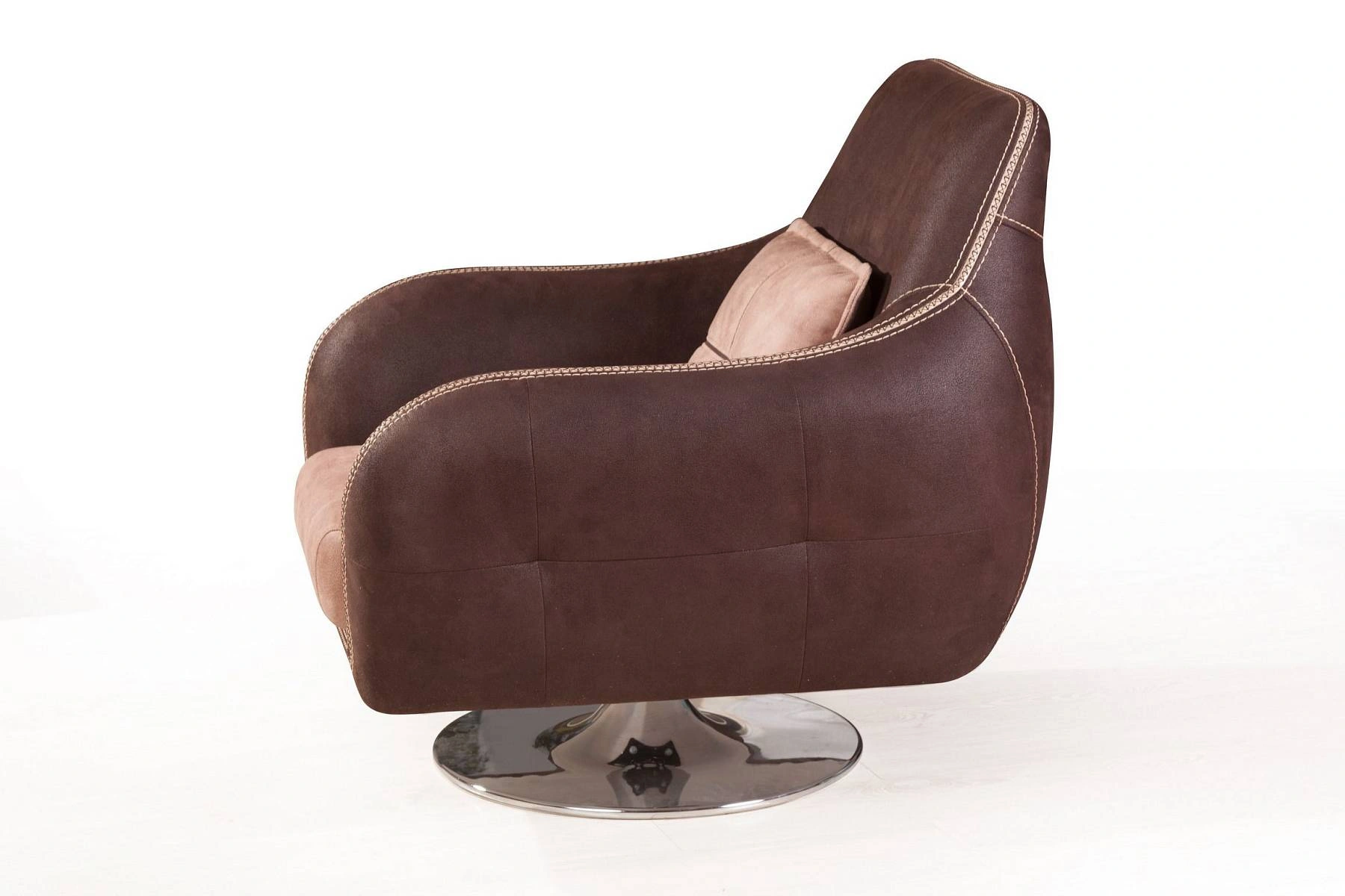 Napoli (Неаполь) кресло на хромированной опоре, замша изображение Napoli (Неаполь) кресло на хромированной опоре, замша фото