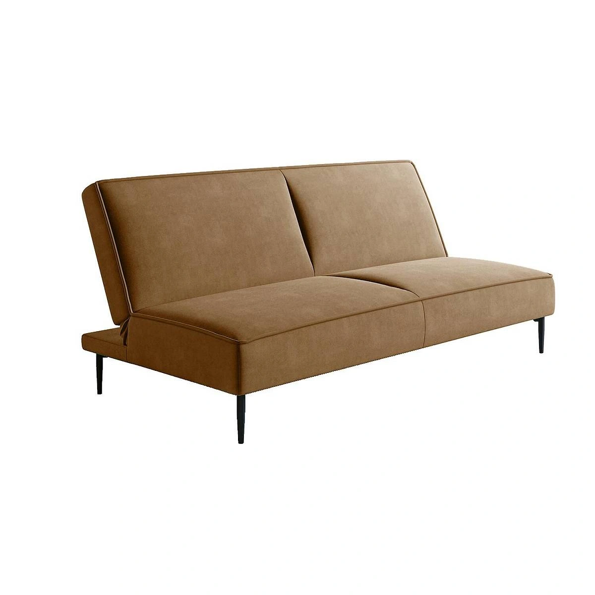 Este диван-кровать трехместный, прямой, без подлокотников, велюр коричневый Velutto 23 изображение Este диван-кровать трехместный, прямой, без подлокотников, велюр коричневый Velutto 23 фото