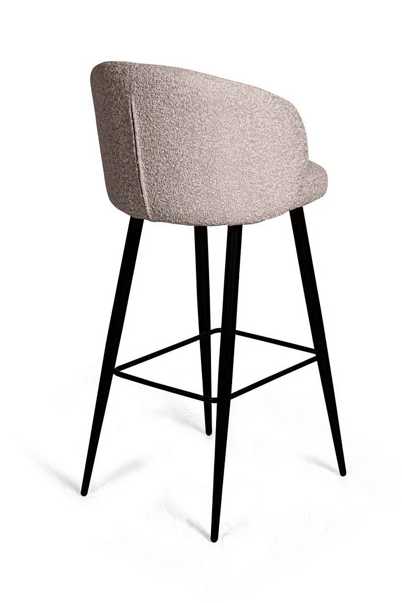 Стул полубарный Vito, букле бежевый / опора конус изображение Стул полубарный Vito, букле бежевый / опора конус фото