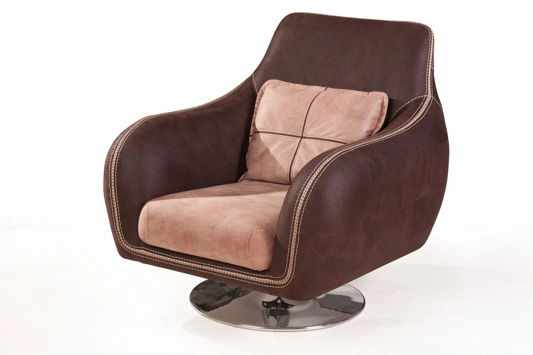 Napoli (Неаполь) кресло на хромированной опоре, замша изображение Napoli (Неаполь) кресло на хромированной опоре, замша фото