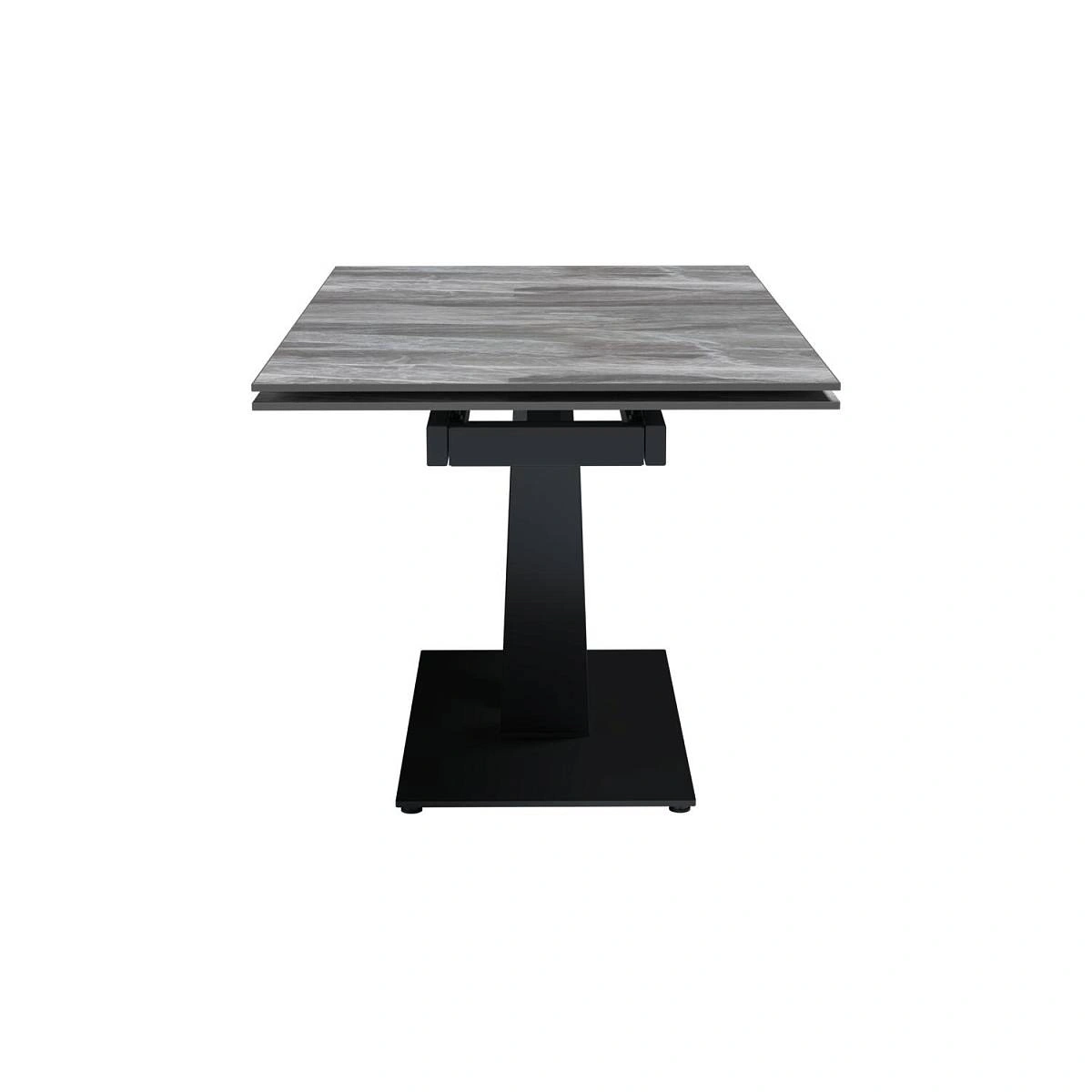 Стол раскладной Malibu (140+40+40), керамика глянцевая Italian Light Grey изображение Стол раскладной Malibu (140+40+40), керамика глянцевая Italian Light Grey фото