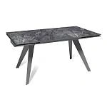 Стол раскладной Rhein (160+40+40), керамика глянцевая Bonix Grey