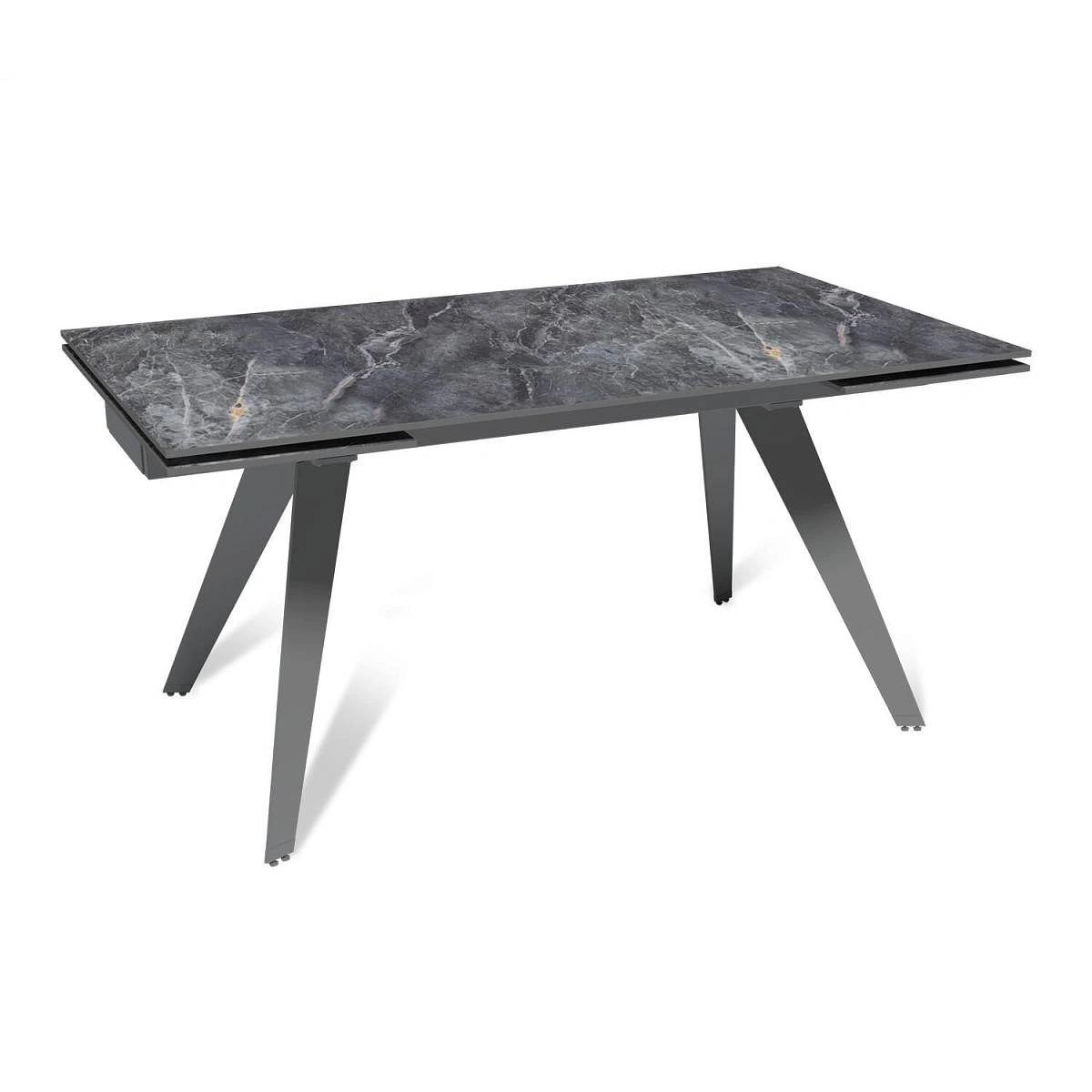 Стол раскладной Rhein (160+40+40), керамика глянцевая Bonix Grey изображение Стол раскладной Rhein (160+40+40), керамика глянцевая Bonix Grey фото