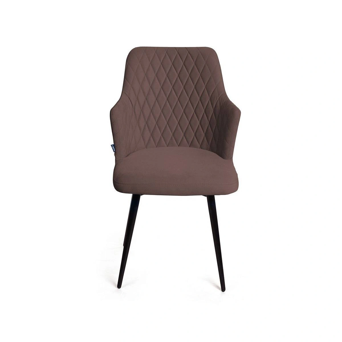 Стул поворотный на 360 градусов Hunt ромб, велюр шоколад maxx 232 / чёрный конус изображение Стул поворотный на 360 градусов Hunt ромб, велюр шоколад maxx 232 / чёрный конус фото