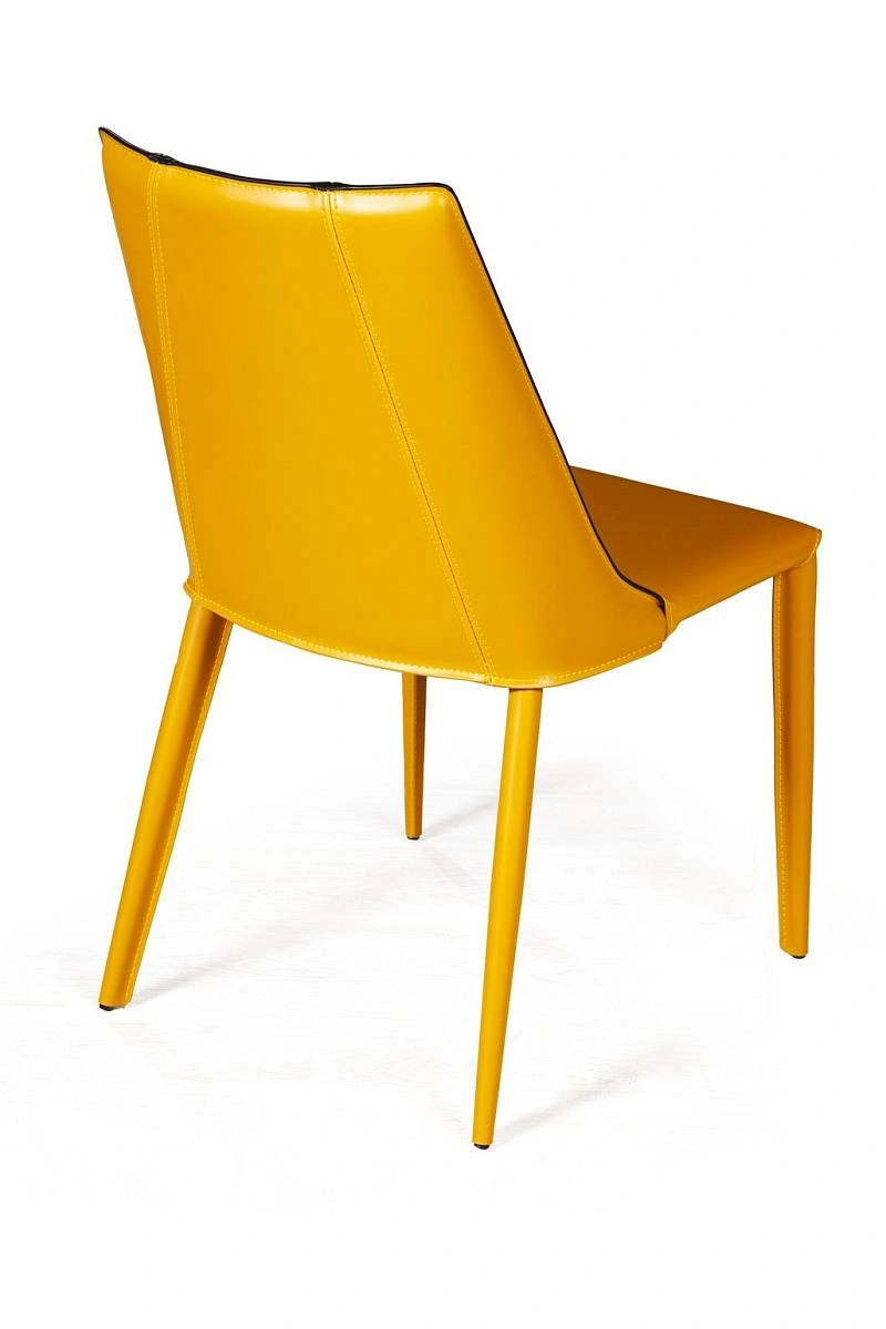Стул Lui экокожа, желто-оранжевый изображение Стул Lui экокожа, желто-оранжевый фото