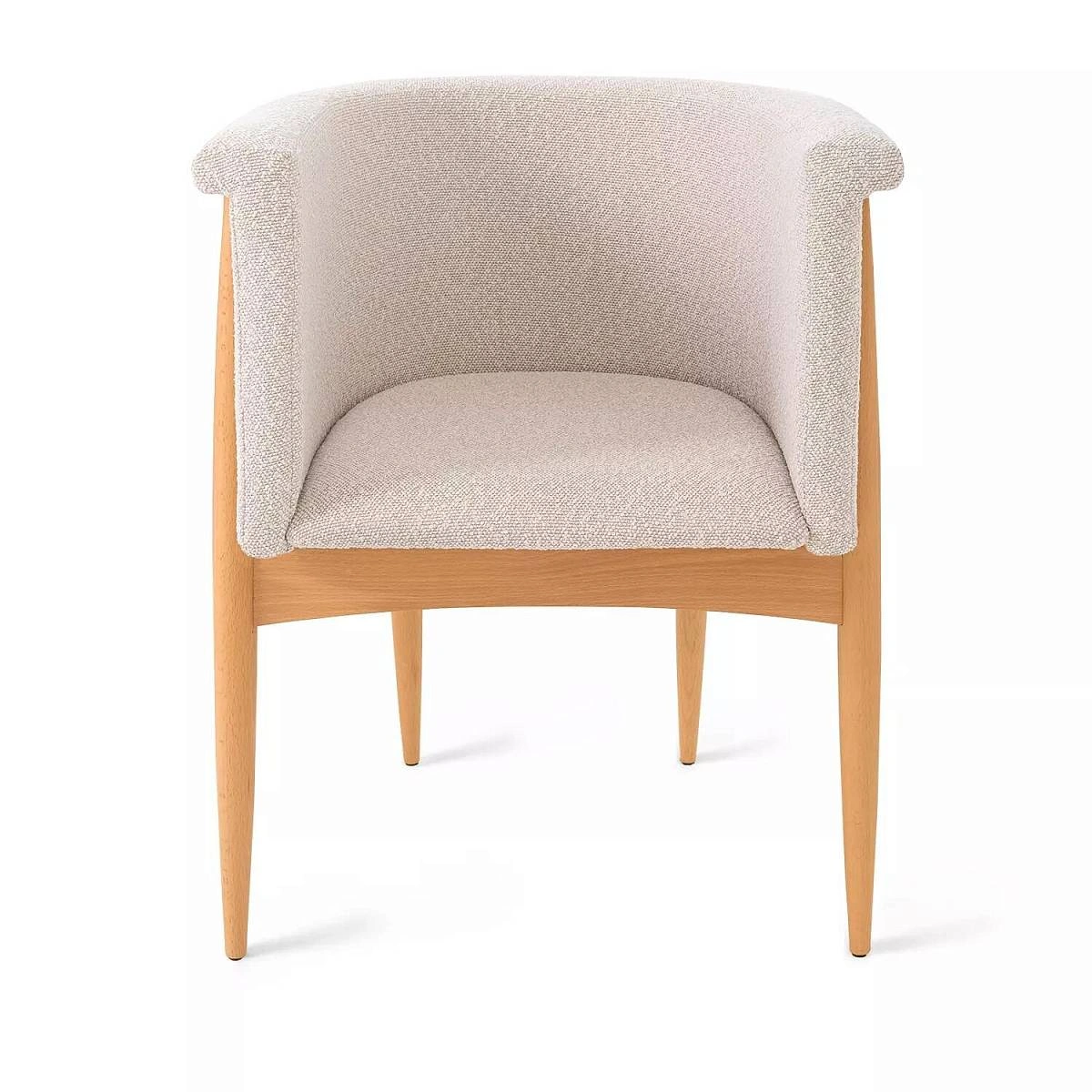 Полукресло Borgese, бук натуральный, бежевый изображение Полукресло Borgese, бук натуральный, бежевый фото