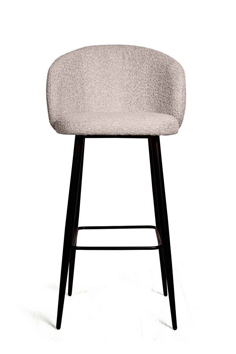 Стул полубарный Vito, букле бежевый / опора конус изображение Стул полубарный Vito, букле бежевый / опора конус фото