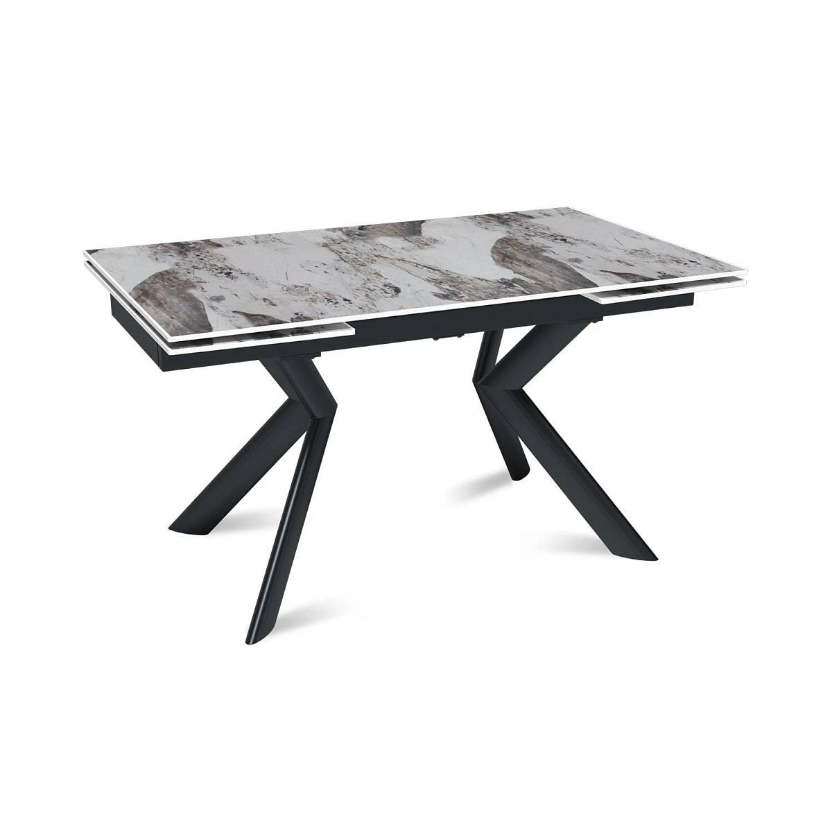 Стол раскладной Bridge (140+40+40), керамика глянцевая Pandora изображение Стол раскладной Bridge (140+40+40), керамика глянцевая Pandora фото