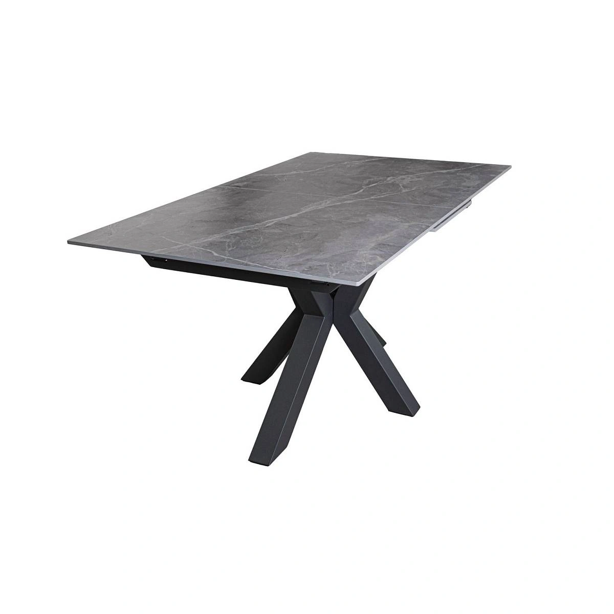 Стол раскладной Lincoln (160+40 см) керамика серый изображение Стол раскладной Lincoln (160+40 см) керамика серый фото