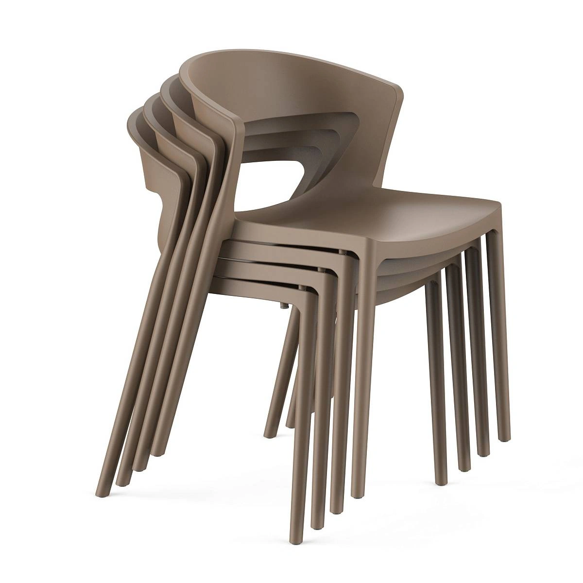Стул LEXA, (комплект 4 шт), пластик капучино изображение Стул LEXA, (комплект 4 шт), пластик капучино фото