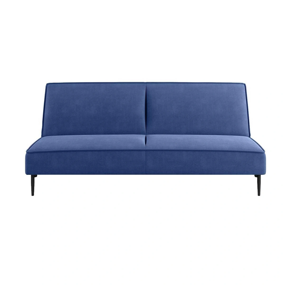 Este диван-кровать трехместный, прямой, без подлокотников, велюр синий Velutto 26 изображение Este диван-кровать трехместный, прямой, без подлокотников, велюр синий Velutto 26 фото