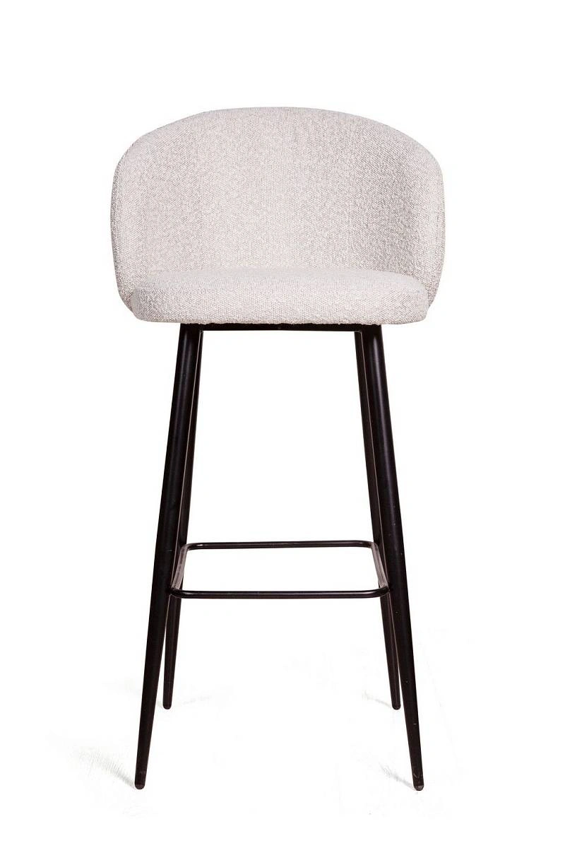 Стул полубарный Vito, букле белый / опора конус фото