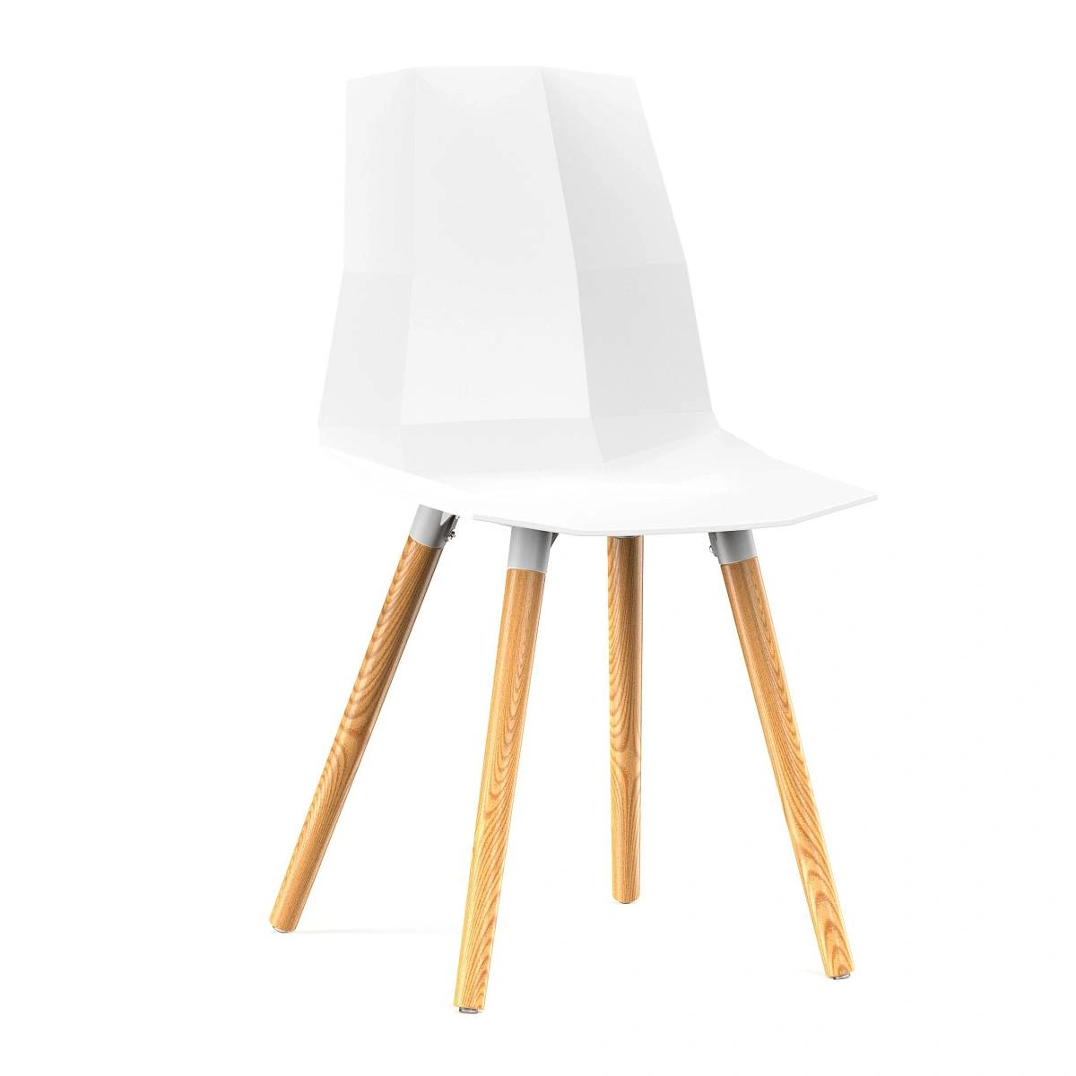 Стул Blex, (комплект 2 шт), пластик белый / опоры дерево изображение Стул Blex, (комплект 2 шт), пластик белый / опоры дерево фото