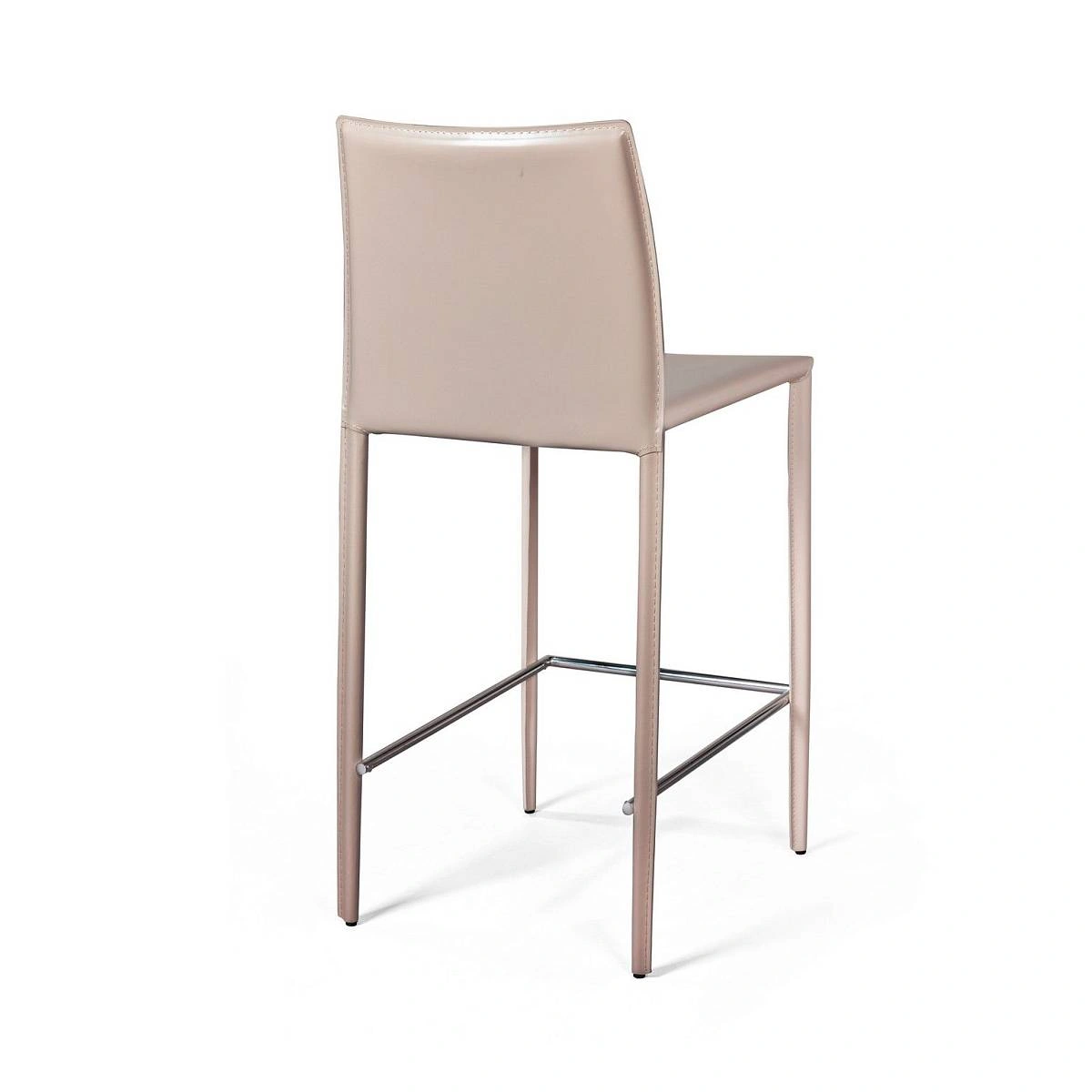 Стул полубарный Рольф, кожа капучино фото