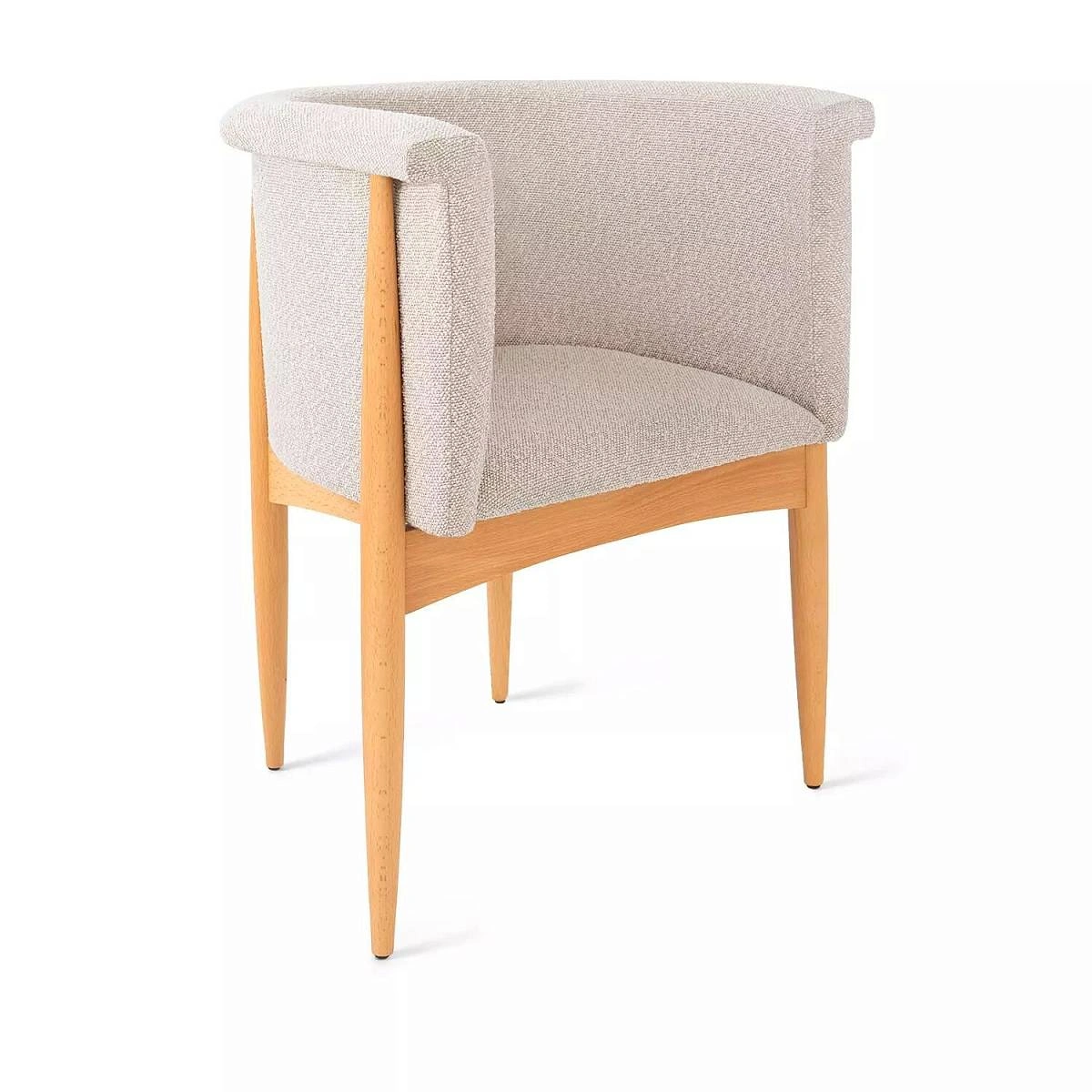 Полукресло Borgese, бук натуральный, бежевый изображение Полукресло Borgese, бук натуральный, бежевый фото