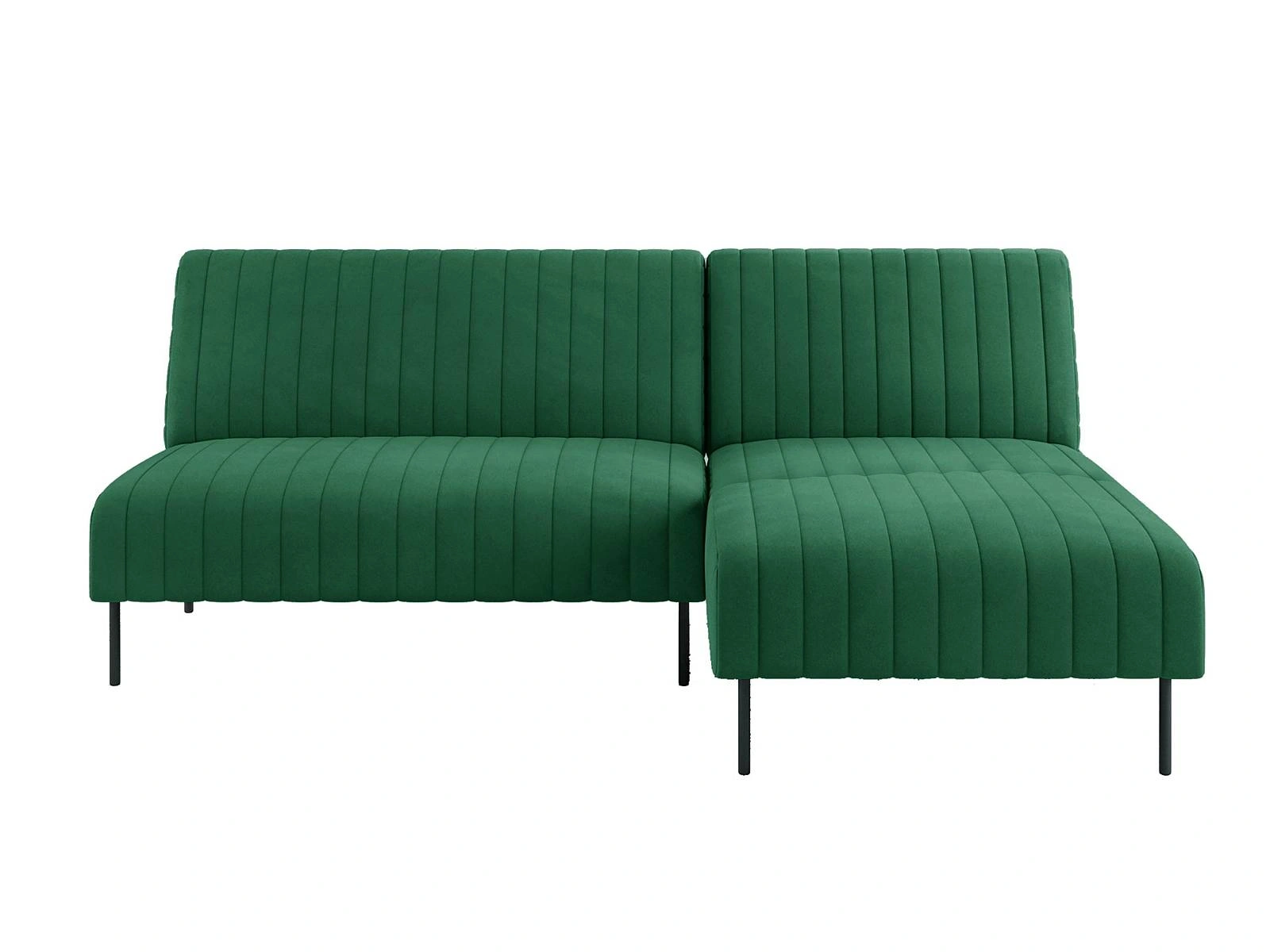 Baccara диван-кровать с шезлонгом, без подлокотников, бархат зеленый 19 изображение Baccara диван-кровать с шезлонгом, без подлокотников, бархат зеленый 19 фото