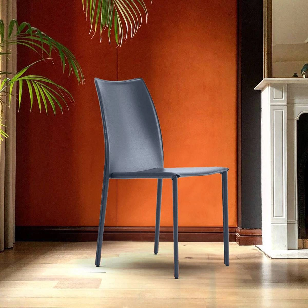 Стул Rolf, кожа антрацит изображение Стул Rolf, кожа антрацит фото