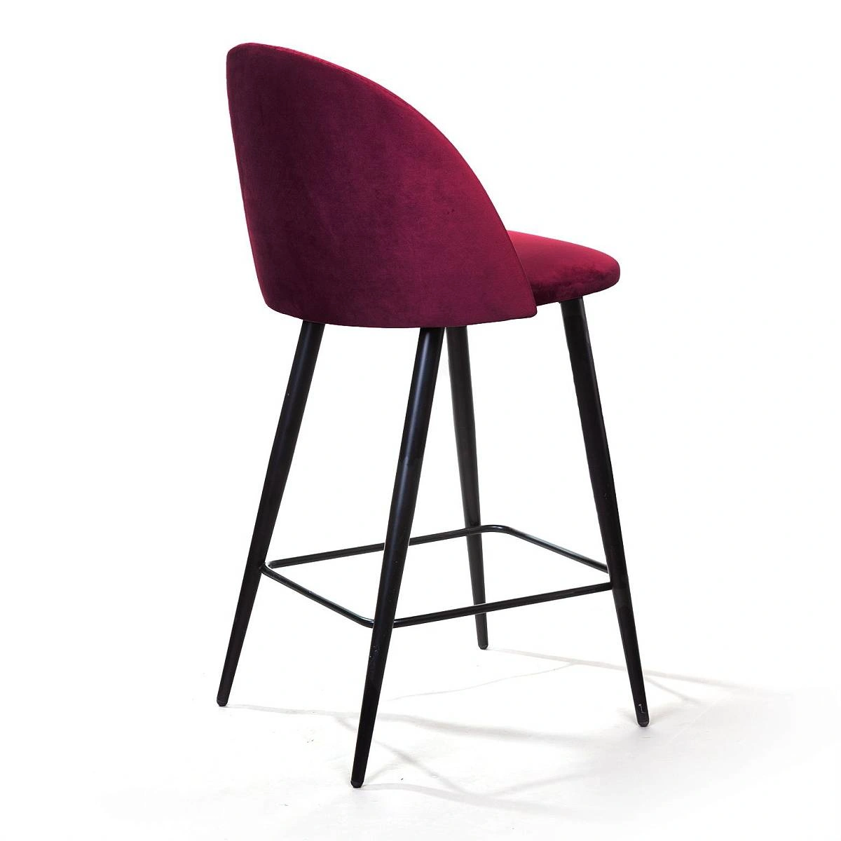 Стул полубарный Thomas, бархат красный 16 изображение Стул полубарный Thomas, бархат красный 16 фото