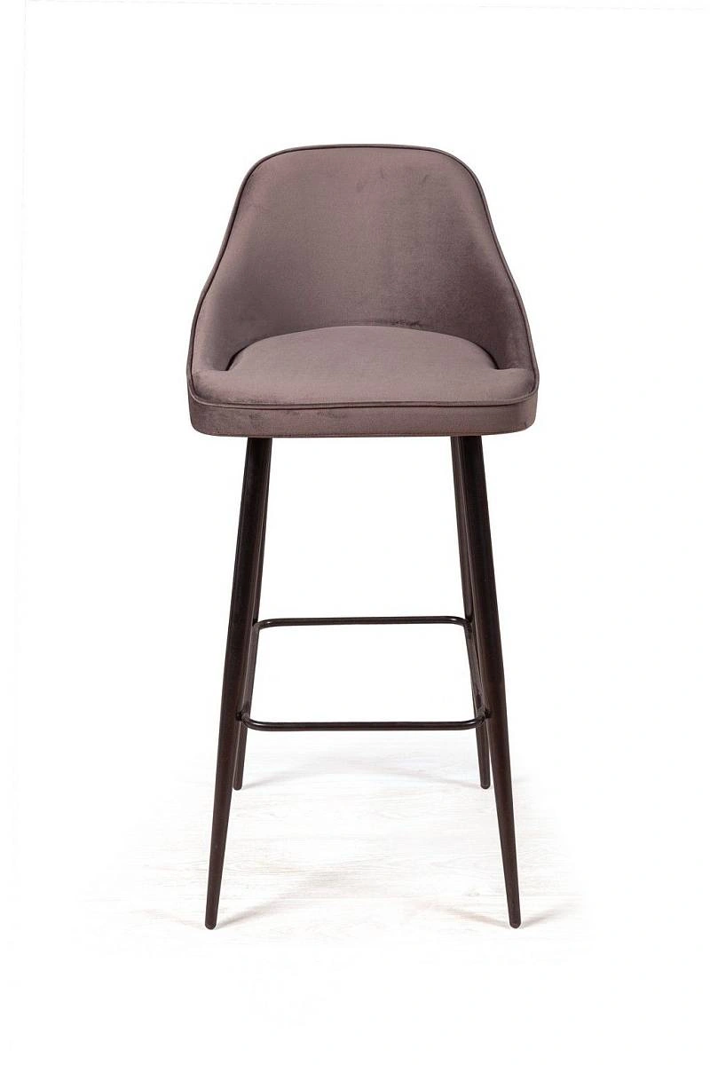 Стул барный Neo, бархат коричневый 12 изображение Стул барный Neo, бархат коричневый 12 фото