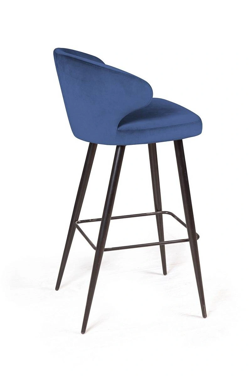 Стул барный Richard, бархат синий 29 изображение Стул барный Richard, бархат синий 29 фото