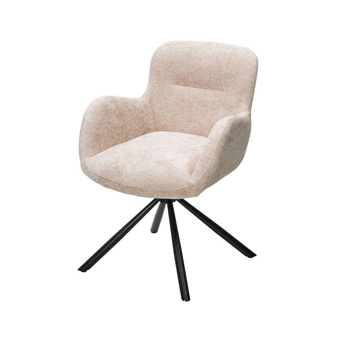 Стул Luis шенил бежевый, поворотно-возвратный механизм 180 градусов фото