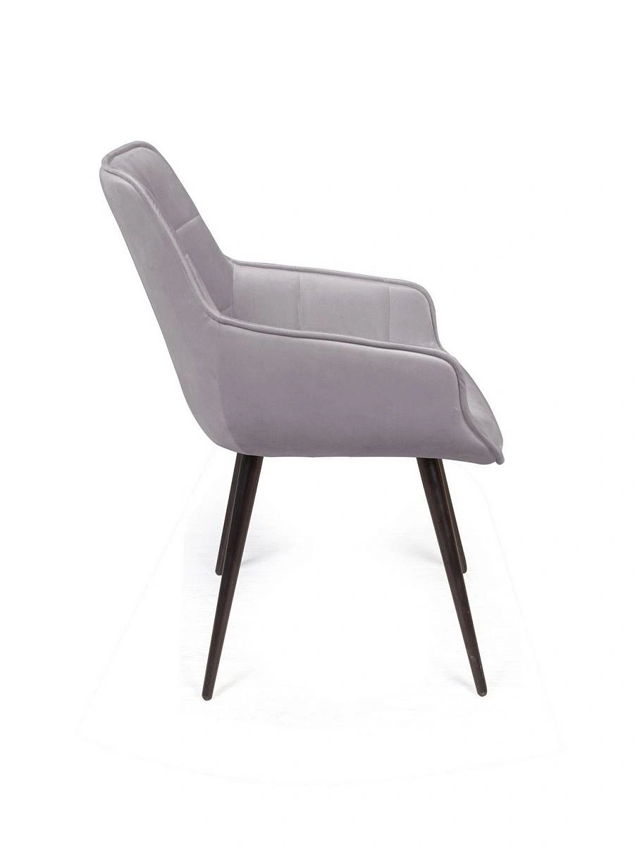 Стул Capri поворотный 360 градусов, бархат светло-серый 26 / опора конус изображение Стул Capri поворотный 360 градусов, бархат светло-серый 26 / опора конус фото