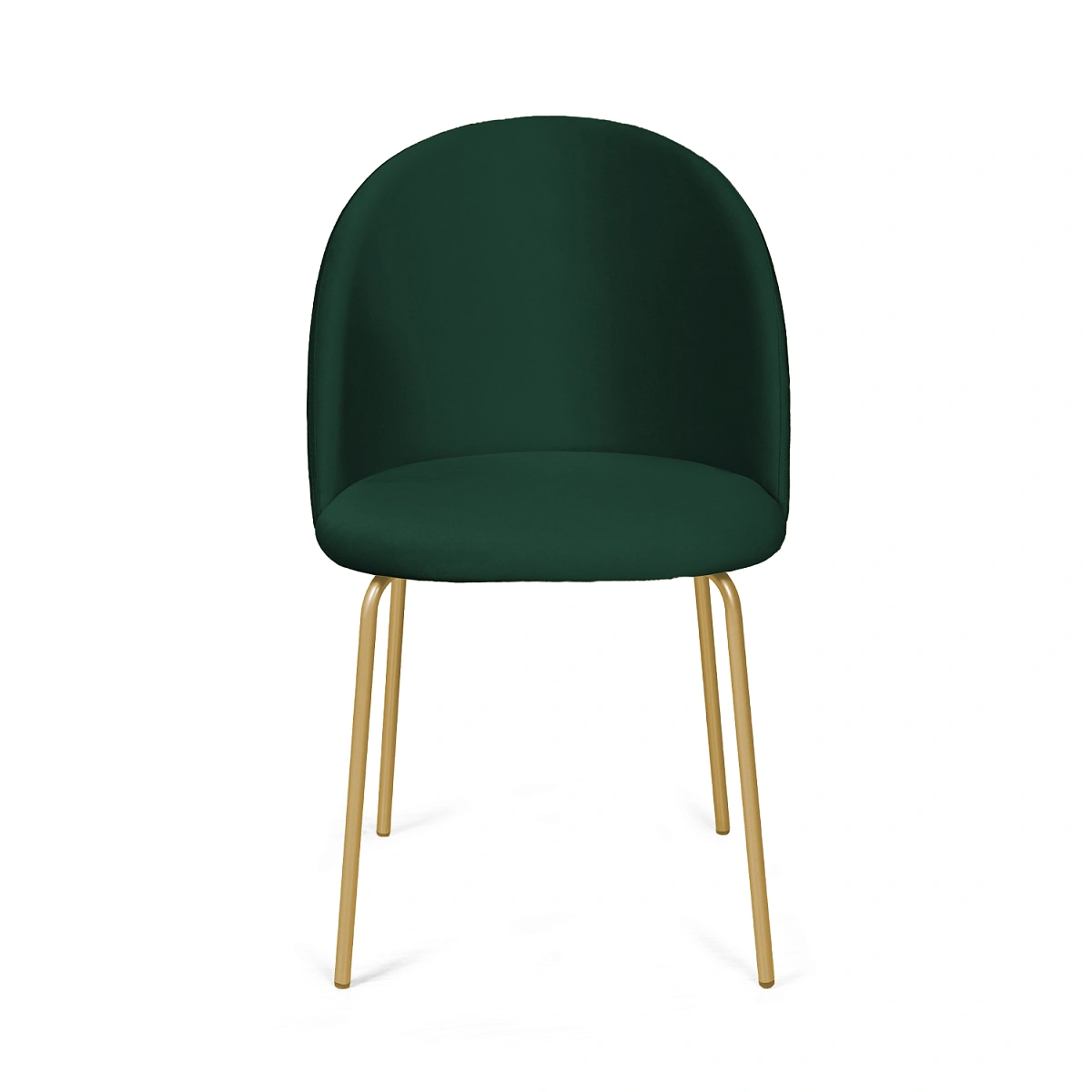 Стул Nord, комплект (2 шт), бархат зеленый 19 / опора золото фото