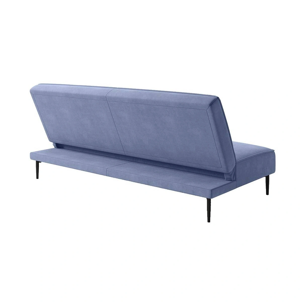 Este диван-кровать трехместный, прямой, без подлокотников, велюр серый Velutto 46 изображение Este диван-кровать трехместный, прямой, без подлокотников, велюр серый Velutto 46 фото