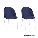 Стул Nord, комплект (2 шт), бархат 81 / опора белая