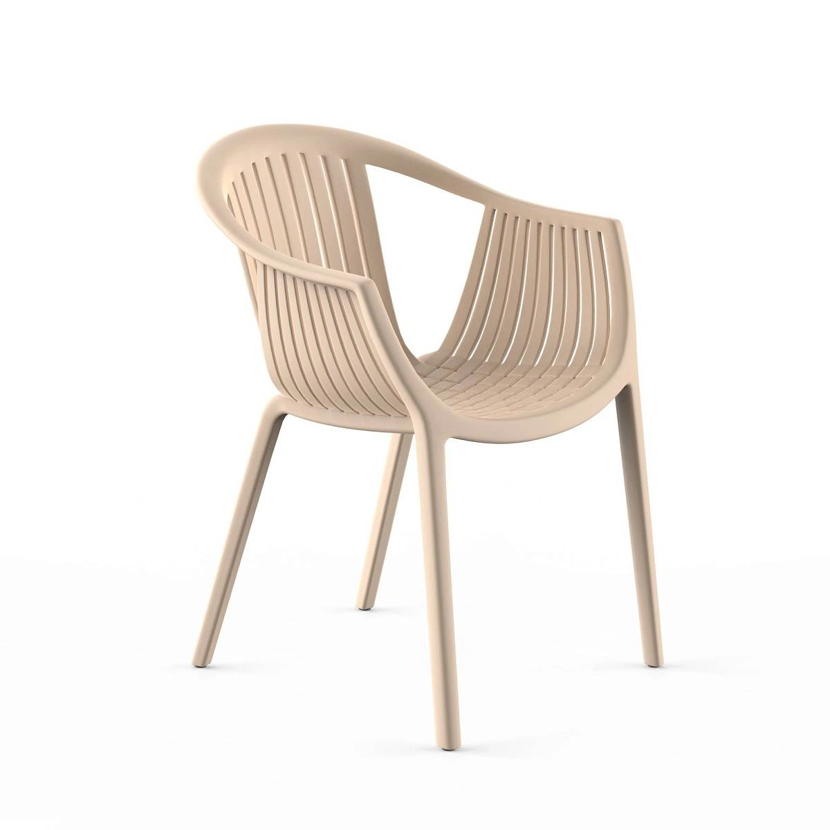 Стул с подлокотниками EPOS, (комплект 2 шт), пластик бежевый изображение Стул с подлокотниками EPOS, (комплект 2 шт), пластик бежевый фото