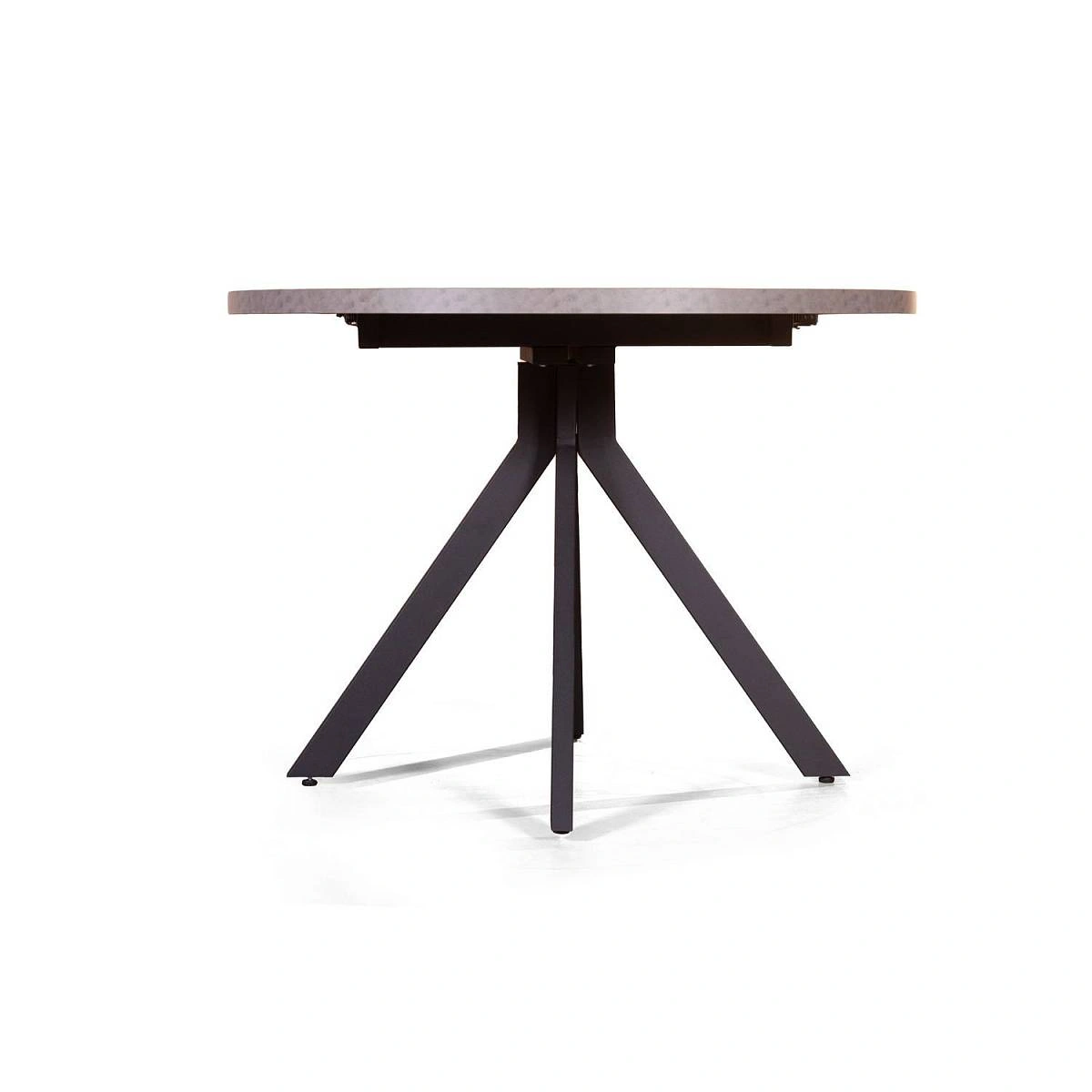 Стол круглый Corfu раздвижной  (100+40) камень темный изображение Стол круглый Corfu раздвижной  (100+40) камень темный фото