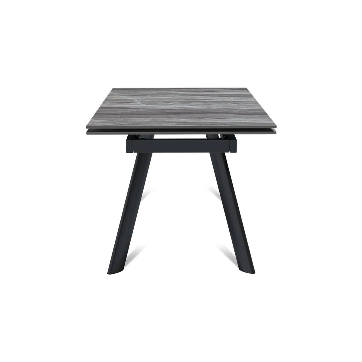 Стол раскладной Stone (140+40+40), керамика глянцевая Italian Light Grey изображение Стол раскладной Stone (140+40+40), керамика глянцевая Italian Light Grey фото