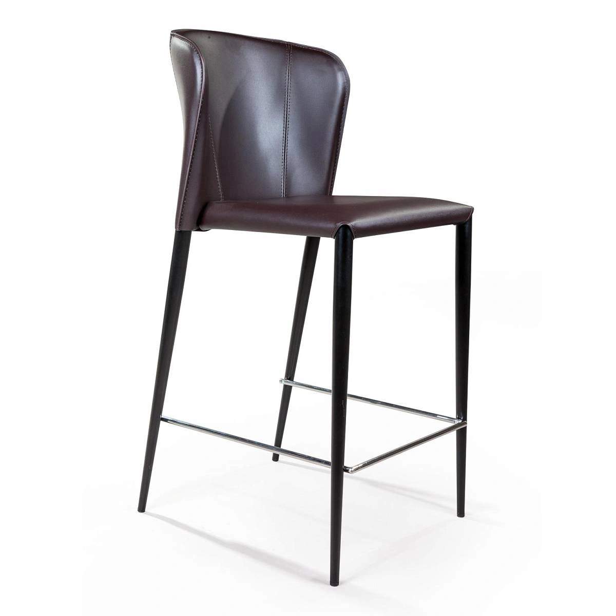 Стул полубарный Albert, кожа коричневый изображение Стул полубарный Albert, кожа коричневый фото