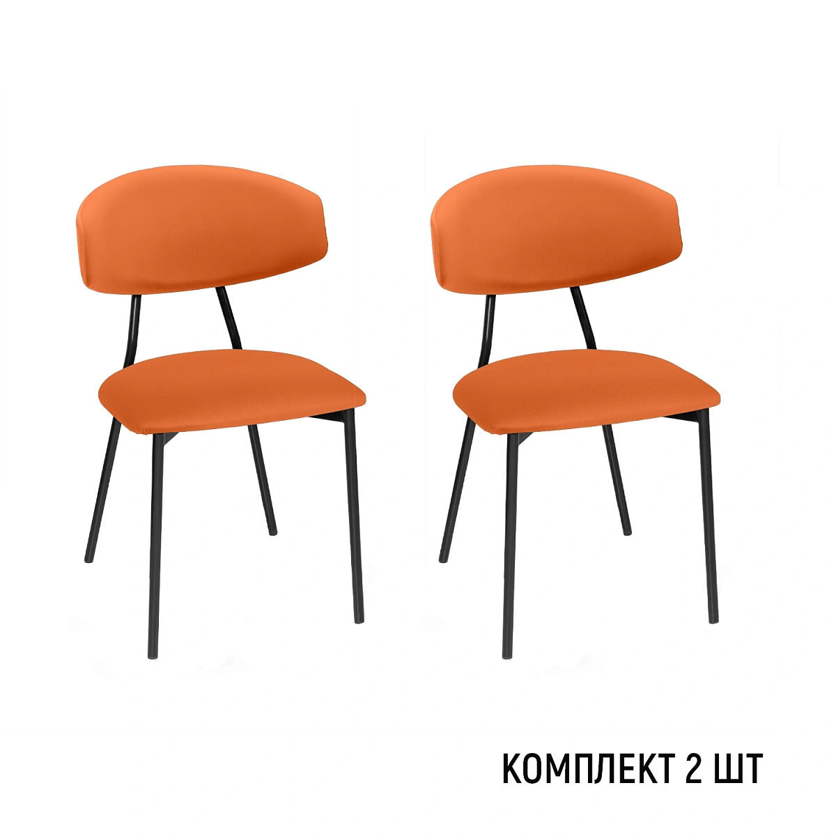 Стул Брэд, комплект (2 шт), велюр Frost fox фото