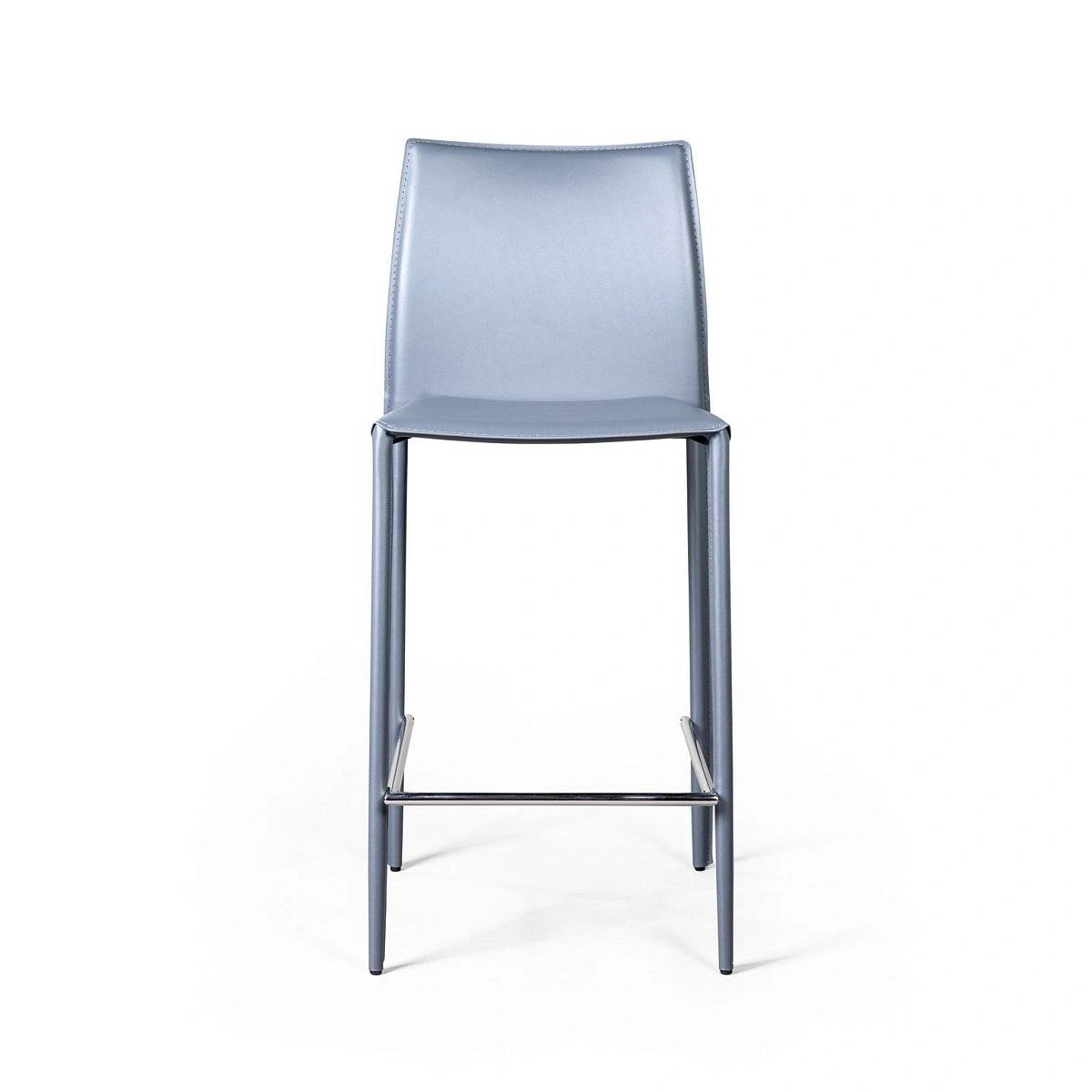 Стул полубарный Rolf, кожа антрацит изображение Стул полубарный Rolf, кожа антрацит фото