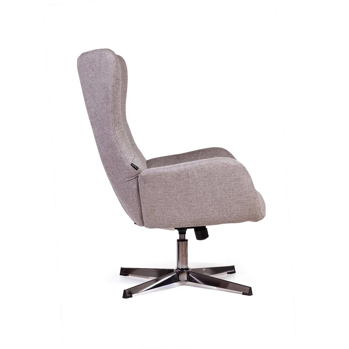 Кресло качалка с оттоманкой ANDREA, серый изображение Кресло качалка с оттоманкой ANDREA, серый фото