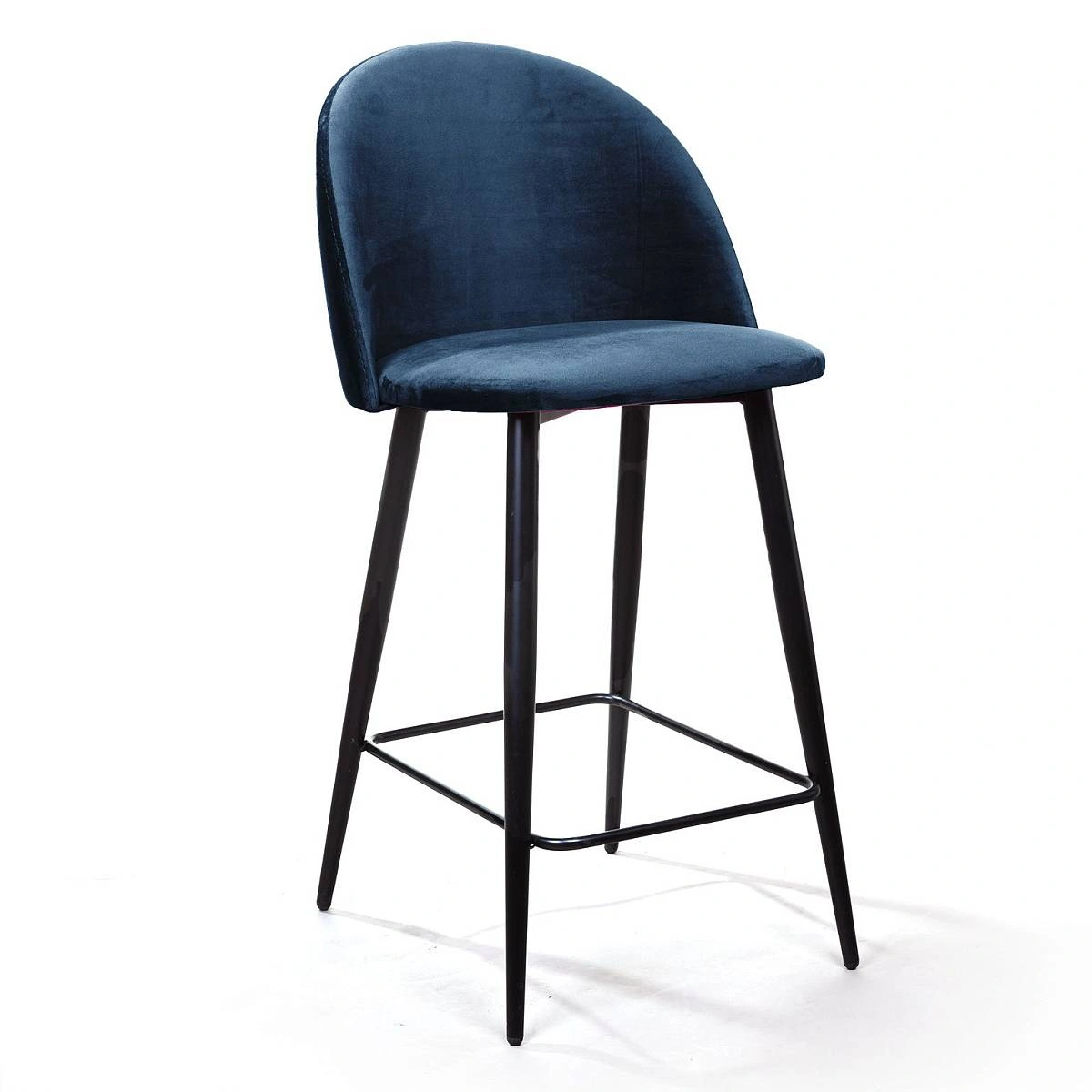 Стул полубарный Thomas, бархат синий 29 изображение Стул полубарный Thomas, бархат синий 29 фото