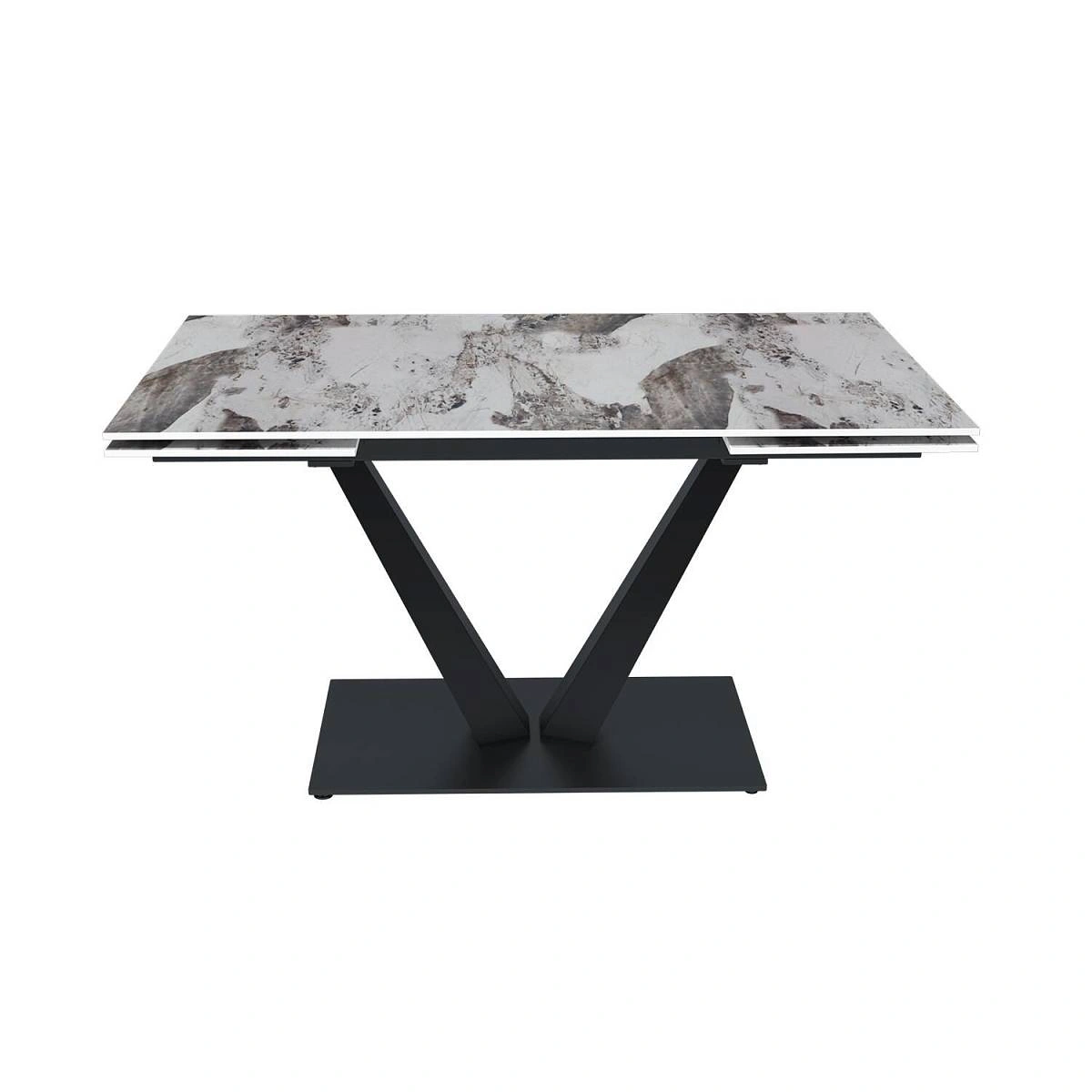 Стол раскладной Malibu (140+40+40), керамика глянцевая Pandora изображение Стол раскладной Malibu (140+40+40), керамика глянцевая Pandora фото