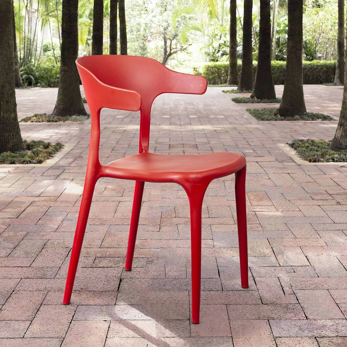 Стул Leo, первичный пластик красный изображение Стул Leo, первичный пластик красный фото