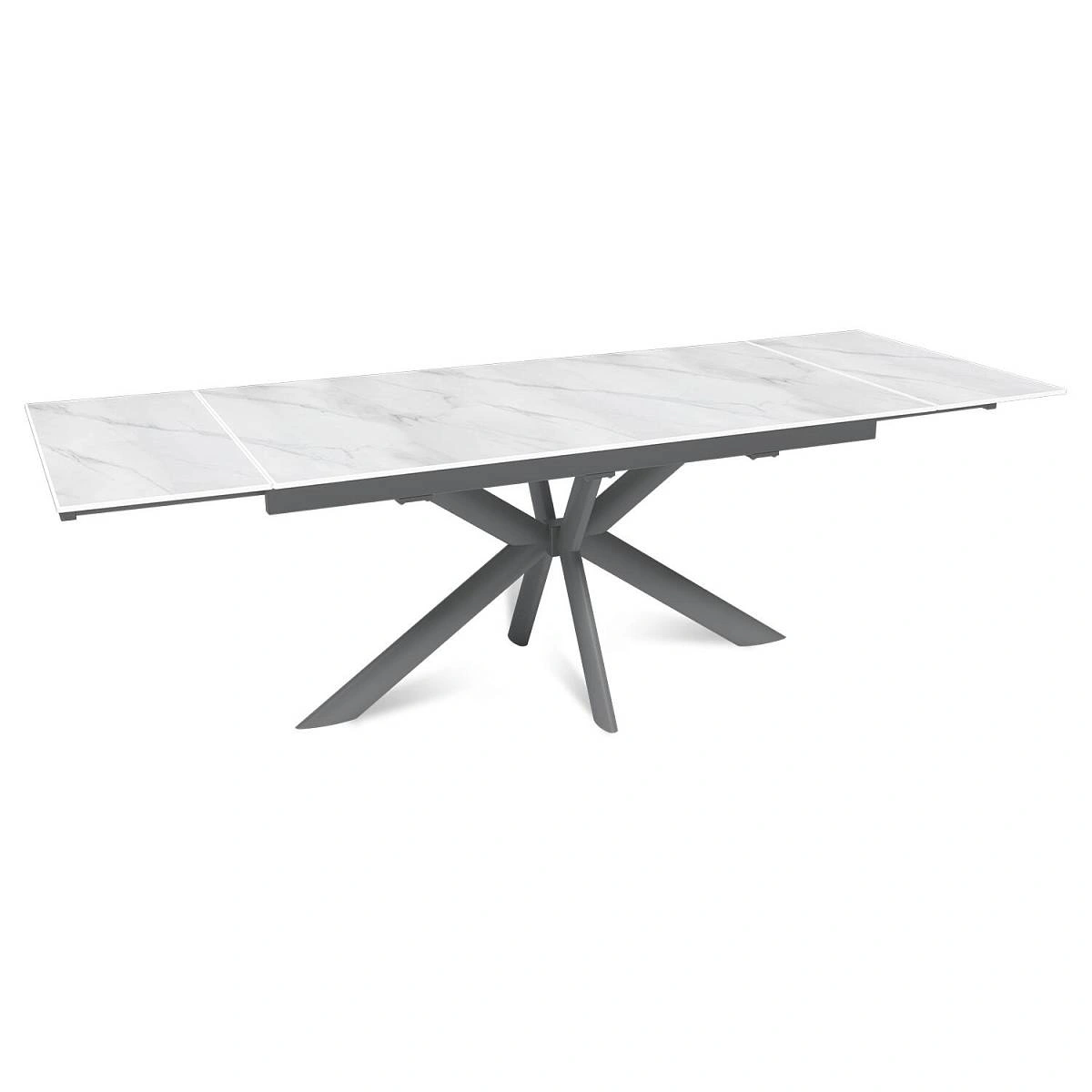 Стол раскладной Strong (160+40+40), керамика матовая Snow Mountain изображение Стол раскладной Strong (160+40+40), керамика матовая Snow Mountain фото