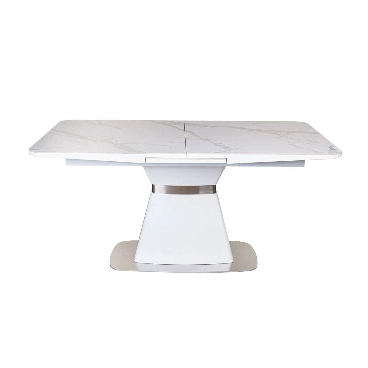 Стол раскладной Madison (160+40 см) испанская керамика белый изображение Стол раскладной Madison (160+40 см) испанская керамика белый фото